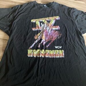 WCW World Champions Wrestling IV Horsemen T-Shirt Tee Size L M&O Fine